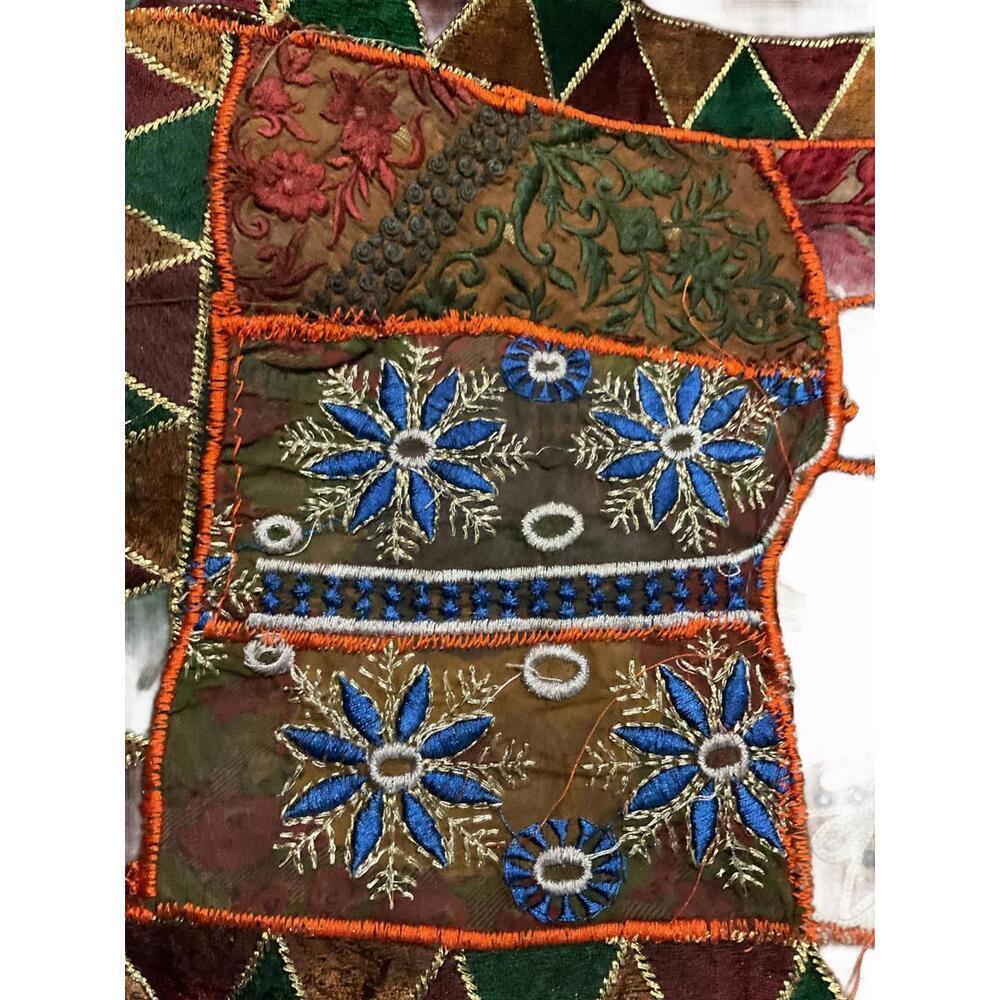Colorful Embroidered Patchwork Sequined Table Runner - Picture 7 of 9